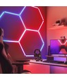 50W Hexagon RGBIC 3 panelen complete set - Incl. bluetooth controller en voeding