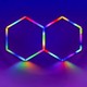 37W Hexagon RGBIC 2 panelen complete set - Incl. bluetooth controller en voeding