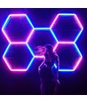 5 st. Hexagon RGBIC complete set 80W - Incl. bluetooth controller en voeding