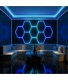 37W Hexagon RGBIC 2 panelen complete set - Incl. bluetooth controller en voeding