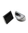 2 stuks Solar wandlamp LED - Zilver, Mooi wandeffect, buiten