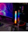 2 stuks RGBIC 360° sfeerverlichting bar - 33cm, Bluetooth