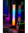 2 stuks RGBIC 360° sfeerverlichting bar - 33cm, Bluetooth