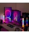 Set van 2 ambient gamer tafellampen - RGB looplicht, 360° effect, 43 cm