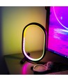 Ellipsvormige RGBIC-lamp - 25x15 cm, 10W, afstandsbediening, USB