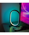 Ellipsvormige RGBIC-lamp - 25x15 cm, 10W, afstandsbediening, USB