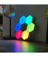 6 stuks RGBIC Hexagon Wandlampen - Wandverlichting, RGBIC
