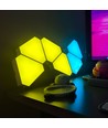RGBIC Hexagon Tri Panels set van 6 stuks - afstandsbediening, app-bediening, wandverlichting