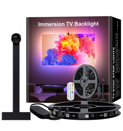 5m TV LED strip met TV-camera - voor 70-80" TV, 18W, 30 LED/m