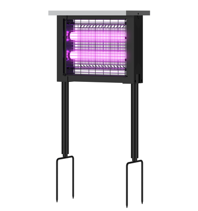Zonne-energie insectenlamp - Zwart, IP65, 10W, dekt tot 60m2