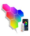 10 stuks RGBIC Hexagon Wandlampen - Set