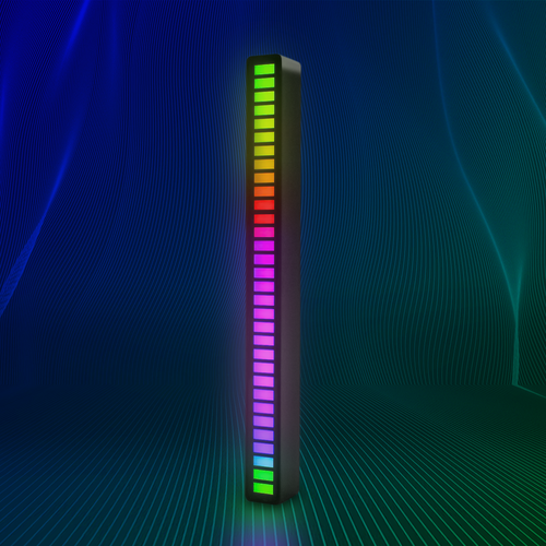 RGBIC muziek sync bureaulamp - 18cm, ingeb. batterij, Bluetooth