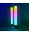 2 stuks RGBIC 360° sfeerverlichting bar - 33cm, Bluetooth