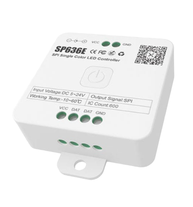 Lichtslang SPI stripcontroller - RF, 12V/24V