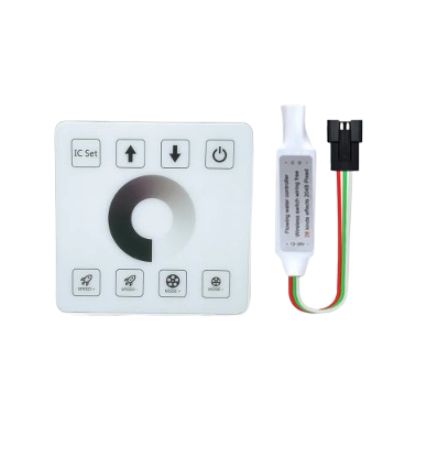 Controller + touch afstandsbediening voor SPI looplicht controller - Touch, 2,4ghz