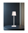 Oplaadbare LED mini tafellamp - Wit, 24cm, touch dimbaar, IP54