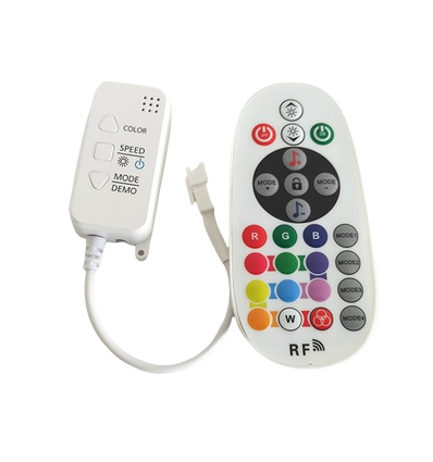 RGBIC-controller met afstandsbediening - Infrarood, 12V (144W), 24V (288W)