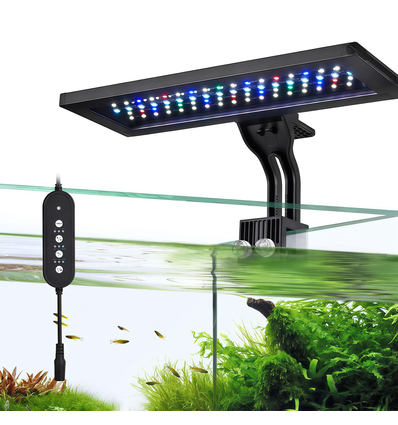 30 cm aquariumlamp - 18W LED, RGBW, timer