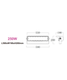 250W Stadion breedstraler - 170lm/W, IP66, werklamp, Philips driver, 1-10V dimbaar