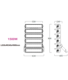 1500W Stadion breedstraler - 170lm/W, IP66, werklamp, Philips driver, 1-10V dimbaar