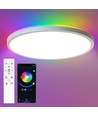 39W CCT plafondlamp met RGBIC backlight - Ø30cm, Tuya, incl. afstandsbediening