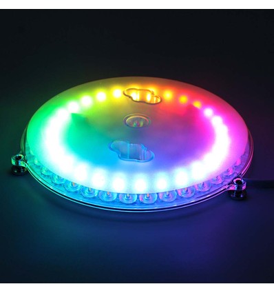 17cm / 18W RGBIC+CCT LED-inzet met lenzen - Vervangt G24, cirkel- en compactlampen