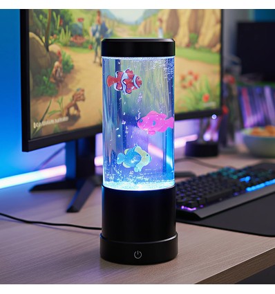 Vissenlamp RGB 30 cm hoog - Ø11 cm, perfect voor kinderen en jong van geest