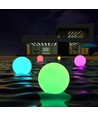 Ø20 cm RGB LED bol - Oplaadbaar, met afstandsbediening, IP66