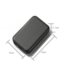 Powerbank - 5000mAh, zwart, compleet met kabel