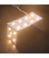 25x25 cm 15W opvouwbaar CCT LED-paneel RA95 - 24V DC, IP20