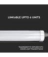150cm 48W waterdicht compleet LED-armatuur, doorvoerbedraad - 6240lm, 130lm/W, IP65, 6 jaar garantie