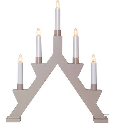 EGLO ZACK 5-ARMET JULE LYSESTAGE I GRÅ