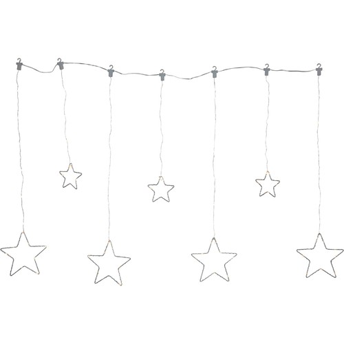 Outlet: EGLO DEW DROP STARS LED-decoratie in zilver - L1200 mm