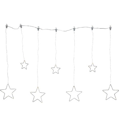 Outlet: EGLO DEW DROP STARS LED-decoratie in zilver - L1200 mm