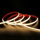 5m 9W/m waterdichte slim COB strip - 230V, IP67, 296/m LED, tape op de achterzijde, tot 50m