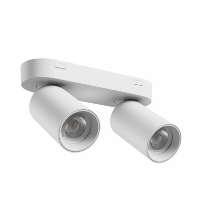 Plafondlamp met 2 spots, GU10 - Wit, IP20 binnen, zonder lichtbron