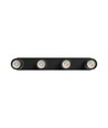 Plafondlamp met 4 spots, GU10 - Zwart, IP20, zonder lichtbron