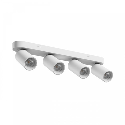 Plafondlamp met 4 spots, GU10 - Wit, IP20 binnenshuis, zonder lichtbron