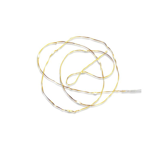 Outlet: Mini batterij lichtsnoer in koper met 20 LED lampjes