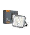 20W LED breedstraler op zonne-energie met sensor - 1400lm, IP65, 5000K, grijs, buiten