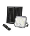 20W LED breedstraler op zonne-energie met sensor - 1400lm, IP65, 5000K, grijs, buiten