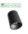 LED plafondspot, instelbaar wattage - Opbouw, 14W-27W, IP44, RA90, UGR19, 5 jaar garantie, zwart