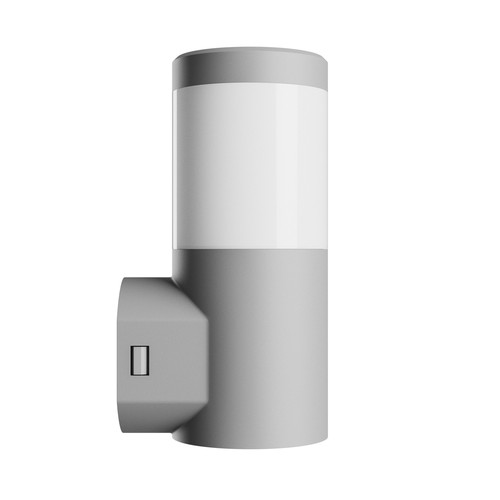 6W Stella Column wandlamp CCT - IP44, IK08, grijs, incl. GU10 lamp, 3 lichtkleuren