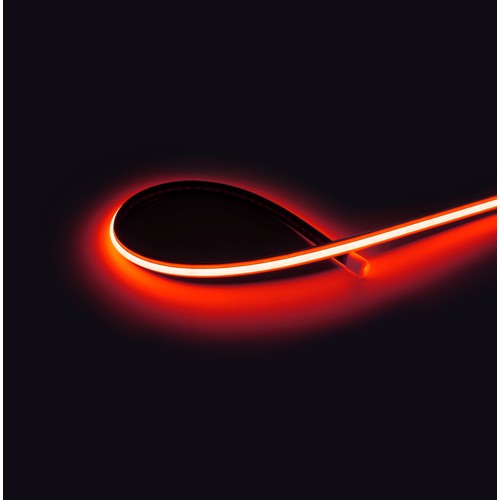 5m 9W/m Rode Dot-free COB-LED strip - 24V DC, IP67, 240 LED/m, 5 jaar garantie