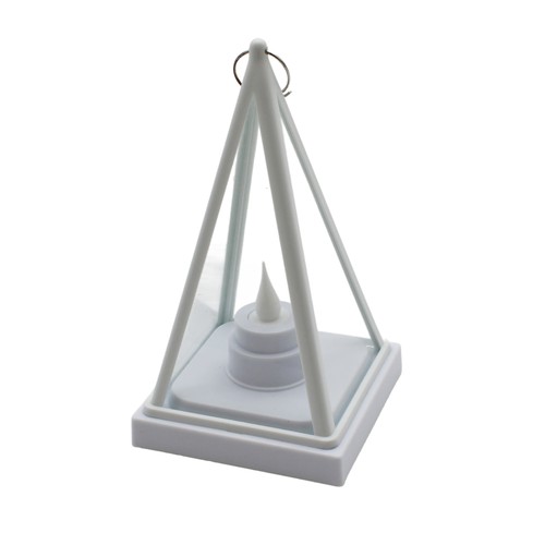 LED lantaarn driehoekig - Wit, batterij, IP54 binnen/buiten