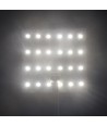 25x25cm 17,5W vouwbaar RGB+NW LED-vel RA95 - 24V DC, IP20