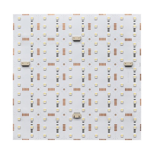 25x25cm 17,5W vouwbaar RGB+NW LED-vel RA95 - 24V DC, IP20