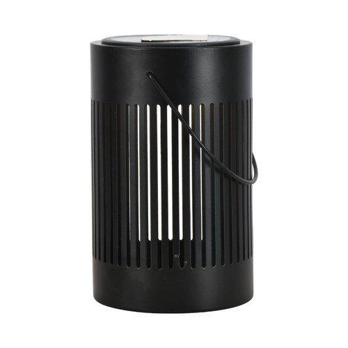 0,5W Solara LED vloerlamp / tafellamp - Zonne-energie, IP44, zwart metaal, warm wit, oplaadbaar, buiten