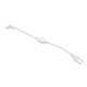 30cm Aansluitkabel voor 230V LED strip (Slim COB) - Incl. eindkap, 230V
