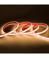 5m 10W/m Waterdichte COB CCT LED strip RA90 - 24V DC, IP68, 576 LED per meter